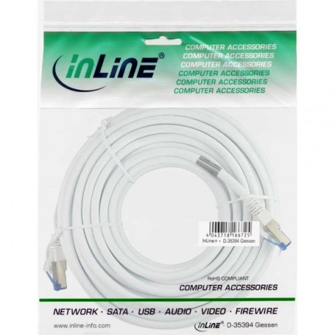InLine 76800W kabel sieciowy Biały 10 m Cat6a S/FTP (S-STP)