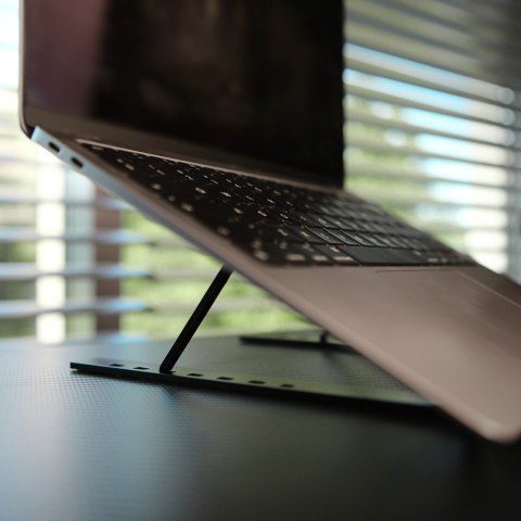 SAVIO PODSTAWKA BIUROWA POD LAPTOP, TABLET, CZARNA, ALUMINIOWA PB-05