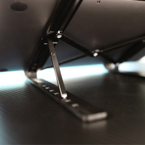 SAVIO PODSTAWKA BIUROWA POD LAPTOP, TABLET, CZARNA, ALUMINIOWA PB-05