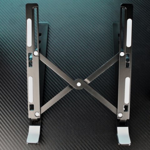 SAVIO PODSTAWKA BIUROWA POD LAPTOP, TABLET, CZARNA, ALUMINIOWA PB-05