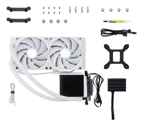 TRYX PANORAMA Complete Water Cooling ARGB - 240 mm biały - AMD Socket AM4 (Ryzen) - AMD Socket AM5 (Ryzen Zen4) TRYX PANORAMA Complete Water Cooling ARGB - 240 mm biały - AMD Socket AM4 (Ryzen) - AMD Socket AM5 (Ryzen Zen4)