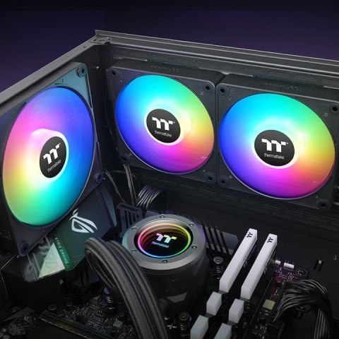 Thermaltake CT140 EX ARGB Sync - Wentylator obudowy - 140 mm Packung mit 3 - 30.7 dB Thermaltake CT140 EX ARGB Sync - Wentylator obudowy - 140 mm Packung mit 3 - 30.7 dB