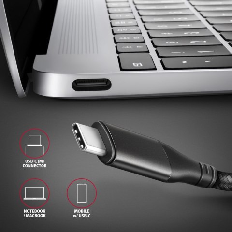 AXAGON RVC-HI2M Przejściówka z USB-C na HDMI 2.0, 4K/60Hz, Aluminium - 25 cm AXAGON RVC-HI2M Przejściówka z USB-C na HDMI 2.0, 4K/60Hz, Aluminium - 25 cm