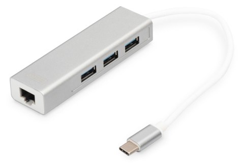 Digitus Hub USB 3.0 Type-C™ z Gigabit Ethernet Digitus Hub USB 3.0 Type-C™ z Gigabit Ethernet