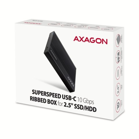 HDD ACC ENCLOSURE 2.5"/USB-C BLACK EE25-GTR AXAGON HDD ACC ENCLOSURE 2.5"/USB-C BLACK EE25-GTR AXAGON