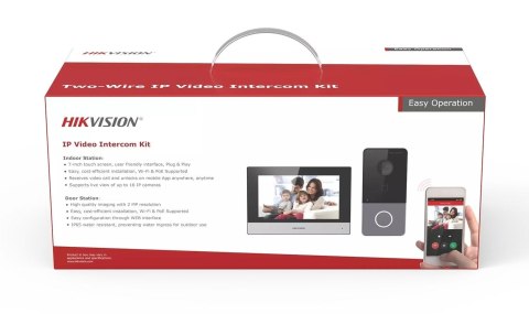 Zestaw wideodomofonowy IP Hilook IP-VIS-SLIM-W