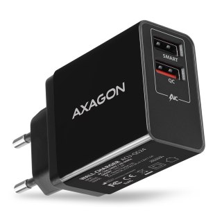 Axagon ACU-QS24 ładowarka do urządzeń przenośnych Smartfon Czarny Prąd przemienny Szybkie ładowanie Wewnętrzna