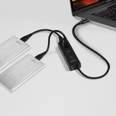 Axagon HUE-S2C huby i koncentratory USB 3.2 Gen 1 (3.1 Gen 1) Type-A 5000 Mbit/s Czarny Axagon HUE-S2C huby i koncentratory USB 3.2 Gen 1 (3.1 Gen 1) Type-A 5000 Mbit/s Czarny