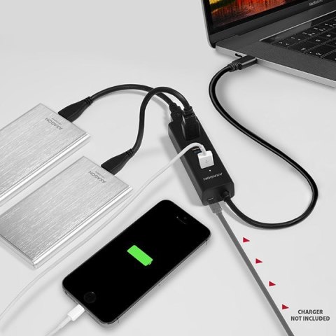 Axagon HUE-S2C huby i koncentratory USB 3.2 Gen 1 (3.1 Gen 1) Type-A 5000 Mbit/s Czarny Axagon HUE-S2C huby i koncentratory USB 3.2 Gen 1 (3.1 Gen 1) Type-A 5000 Mbit/s Czarny