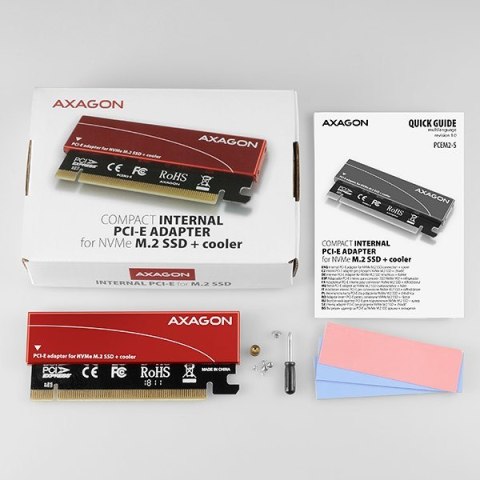 Axagon PCEM2-S adapter Wewnętrzny M.2 Axagon PCEM2-S adapter Wewnętrzny M.2