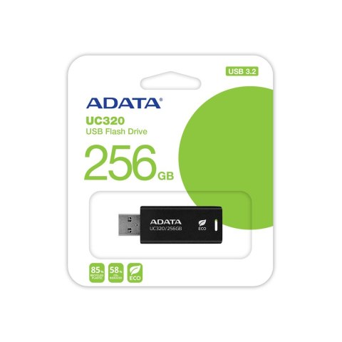 ADATA UC320 pamięć USB 256 GB USB Typu-A 3.2 Gen 1 (3.1 Gen 1) Czarny ADATA UC320 pamięć USB 256 GB USB Typu-A 3.2 Gen 1 (3.1 Gen 1) Czarny