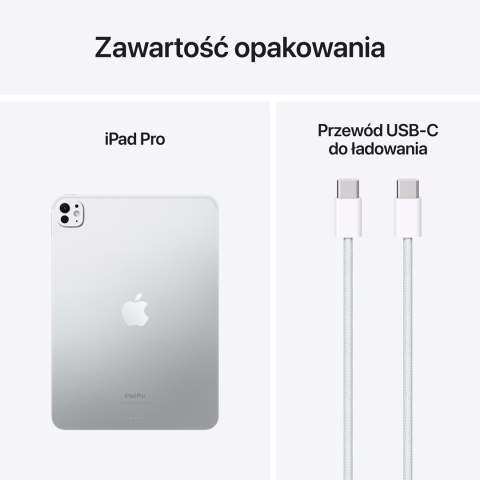 Apple iPad Pro Apple M 512 GB 27,9 cm (11") 8 GB Wi-Fi 6E (802.11ax) iPadOS 17 Srebrny