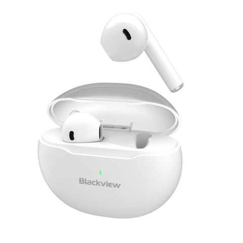 Blackview AirBuds 6 Zestaw słuchawkowy True Wireless Stereo (TWS) Douszny Połączenia/muzyka USB Type-C Bluetooth Biały Blackview AirBuds 6 Zestaw słuchawkowy True Wireless Stereo (TWS) Douszny Połączenia/muzyka USB Type-C Bluetooth Biały