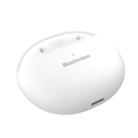 Blackview AirBuds 6 Zestaw słuchawkowy True Wireless Stereo (TWS) Douszny Połączenia/muzyka USB Type-C Bluetooth Biały Blackview AirBuds 6 Zestaw słuchawkowy True Wireless Stereo (TWS) Douszny Połączenia/muzyka USB Type-C Bluetooth Biały