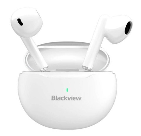 Blackview AirBuds 6 Zestaw słuchawkowy True Wireless Stereo (TWS) Douszny Połączenia/muzyka USB Type-C Bluetooth Biały Blackview AirBuds 6 Zestaw słuchawkowy True Wireless Stereo (TWS) Douszny Połączenia/muzyka USB Type-C Bluetooth Biały