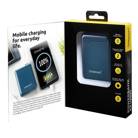 Intenso XS10000 Litowo-polimerowy (LiPo) 10000 mAh Kolor benzyny Intenso XS10000 Litowo-polimerowy (LiPo) 10000 mAh Kolor benzyny