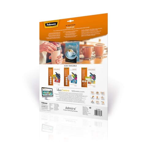 LAMINATOR POUCH EASYFOLD A3 80 25PCS 5602001 FELLOWES LAMINATOR POUCH EASYFOLD A3 80 25PCS 5602001 FELLOWES