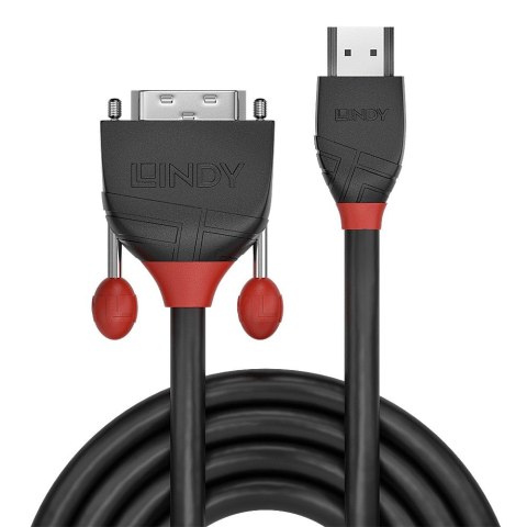 Lindy 36272 adapter kablowy 2 m HDMI Typu A (Standard) DVI-D Czarny Lindy 36272 adapter kablowy 2 m HDMI Typu A (Standard) DVI-D Czarny