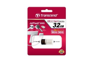 MEMORY DRIVE FLASH USB3.1/32GB TS32GJF890S TRANSCEND