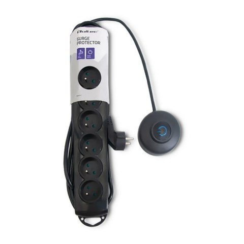 Qoltec 50171 ochrona przeciwprzepięciowa Czarny 7 x gniazdo sieciowe 230 V 1,5 m Qoltec 50171 ochrona przeciwprzepięciowa Czarny 7 x gniazdo sieciowe 230 V 1,5 m