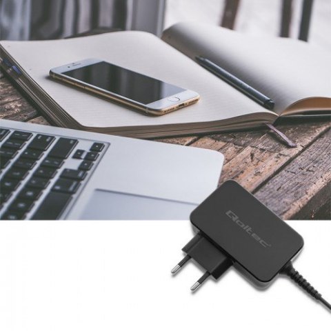Qoltec 51024 ładowarka do urządzeń przenośnych Uniwersalne Czarny Prąd przemienny Szybkie ładowanie Wewnętrzna Qoltec 51024 ładowarka do urządzeń przenośnych Uniwersalne Czarny Prąd przemienny Szybkie ładowanie Wewnętrzna