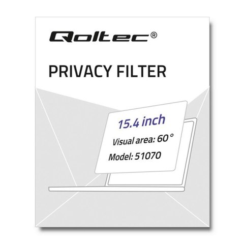Qoltec 51070 filtr do ekranu 39,1 cm (15.4") Qoltec 51070 filtr do ekranu 39,1 cm (15.4")