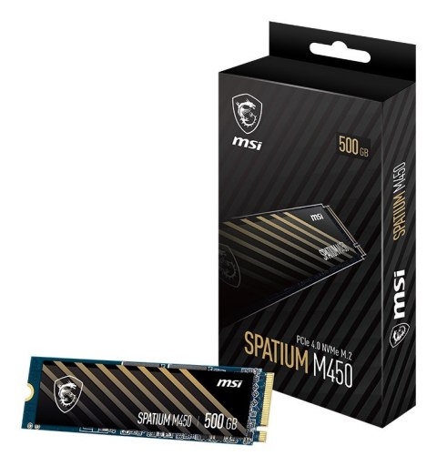SSD PCIE G4 M.2 NVME 500GB/SPAT. M450 S78-440K380-P83 MSI SSD PCIE G4 M.2 NVME 500GB/SPAT. M450 S78-440K380-P83 MSI
