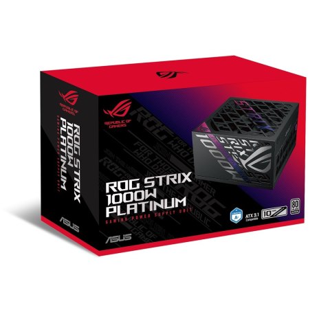 ASUS ROG STRIX-1000P-GAMING moduł zasilaczy 1000 W 20+4 pin ATX ATX Czarny, Srebrny ASUS ROG STRIX-1000P-GAMING moduł zasilaczy 1000 W 20+4 pin ATX ATX Czarny, Srebrny