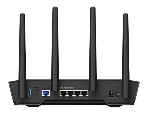 ASUS TUF Gaming AX4200 router bezprzewodowy 2,5 Gigabit Ethernet Dual-band (2.4 GHz/5 GHz) Czarny, Pomarańczowy