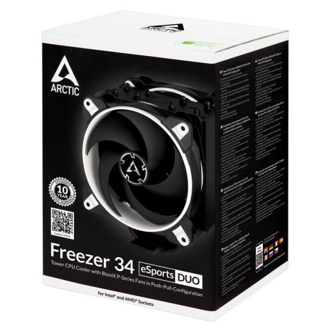 Chłodzenie CPU Arctic Freezer 34 eSports Duo- White Chłodzenie CPU Arctic Freezer 34 eSports Duo- White