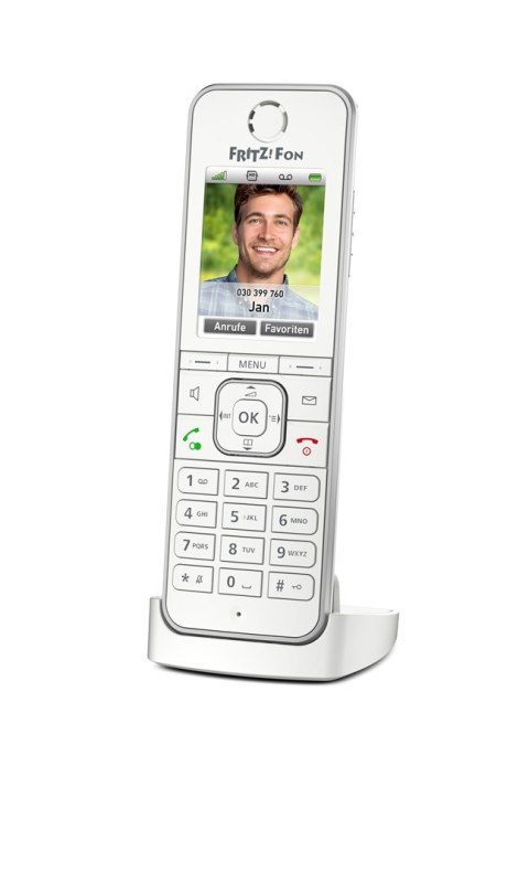 FRITZ!Fon C6 Telefon w systemie DECT Nazwa i identyfikacja dzwoniącego Biały FRITZ!Fon C6 Telefon w systemie DECT Nazwa i identyfikacja dzwoniącego Biały