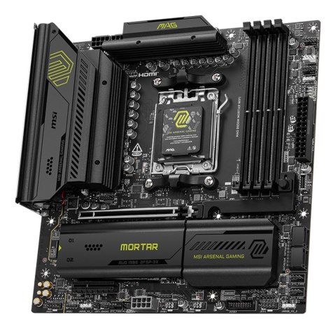 MSI MAG B850M MORTAR WIFI płyta główna AMD B850 Gniazdo AM5 micro ATX MSI MAG B850M MORTAR WIFI płyta główna AMD B850 Gniazdo AM5 micro ATX