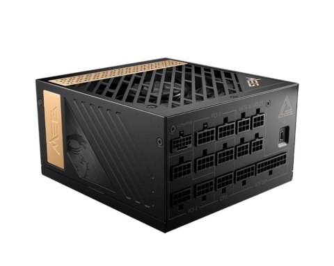 MSI MEG AI1300P PCIE5 moduł zasilaczy 1300 W 24-pin ATX ATX Czarny MSI MEG AI1300P PCIE5 moduł zasilaczy 1300 W 24-pin ATX ATX Czarny