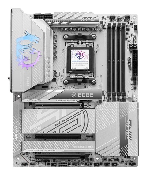 MSI MPG X870E EDGE TI WIFI płyta główna AMD X870E Gniazdo AM5 ATX MSI MPG X870E EDGE TI WIFI płyta główna AMD X870E Gniazdo AM5 ATX