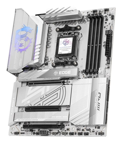 MSI MPG X870E EDGE TI WIFI płyta główna AMD X870E Gniazdo AM5 ATX MSI MPG X870E EDGE TI WIFI płyta główna AMD X870E Gniazdo AM5 ATX