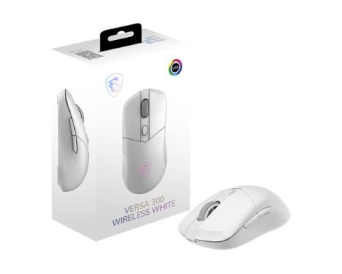 MSI Versa 300 Wireless myszka Gaming Po prawej stronie RF Wireless + Bluetooth + USB Type-C Optyczny 8000 DPI MSI Versa 300 Wireless myszka Gaming Po prawej stronie RF Wireless + Bluetooth + USB Type-C Optyczny 8000 DPI