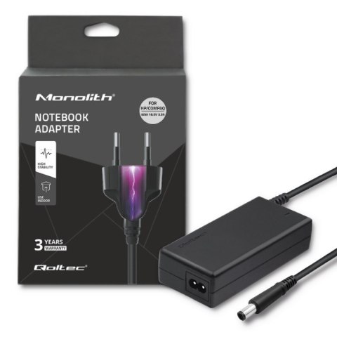 Qoltec 50069 adapter zasilający/ inwentor 65 W Czarny