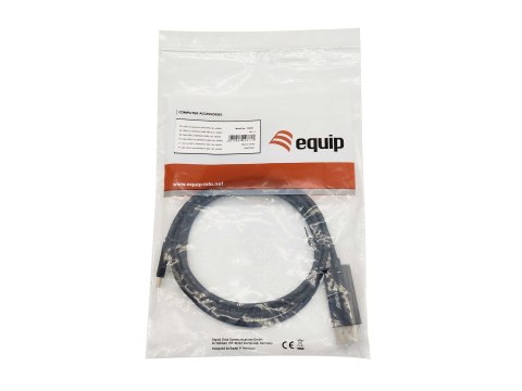 Equip 133427 adapter kablowy 2 m USB Type-C DisplayPort Szary