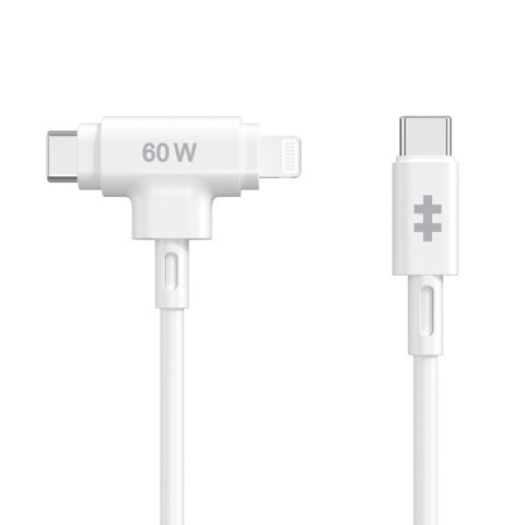 Hyper HyperJuice kabel USB USB 2.0 1,5 m USB C USB C/Lightning Biały