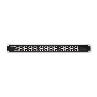 QOLTEC PATCH PANEL RACK | 12 PORTÓW | POE | CZARNY