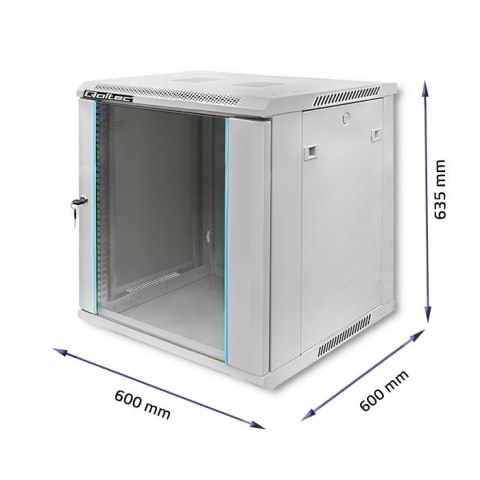 QOLTEC SZAFA RACK 19" | 12U | 600X635X600 QOLTEC SZAFA RACK 19" | 12U | 600X635X600