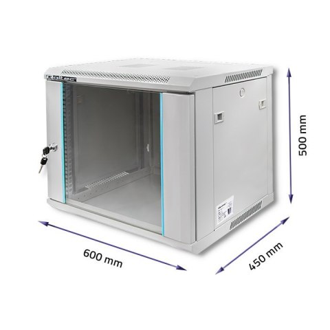 QOLTEC SZAFA RACK 19" | 9U | 600X500X450 QOLTEC SZAFA RACK 19" | 9U | 600X500X450