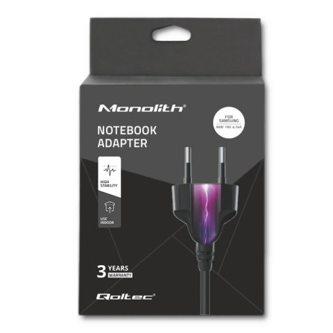 Qoltec 50089.90W adapter zasilający/ inwentor Wewnętrzna Czarny