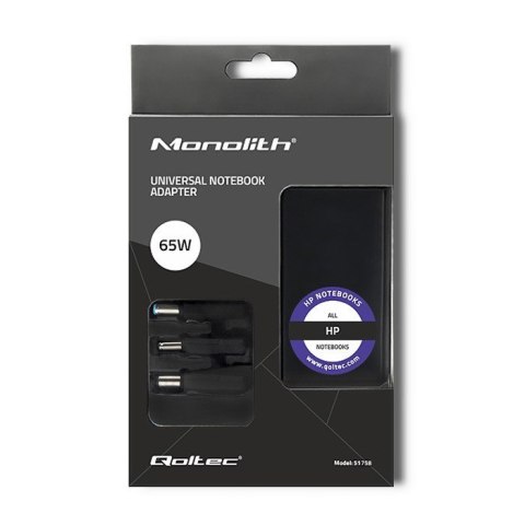 Qoltec 51758 adapter zasilający/ inwentor Wewnątrz 65 W Czarny Qoltec 51758 adapter zasilający/ inwentor Wewnątrz 65 W Czarny