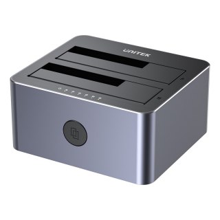 Stacja dokująca dla dysków pamięci masowej - Unitek (Y-3026GY01-EU) 2x SATA III 2.5"/3.5" USB 3.0 5Gbps