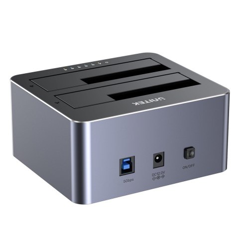 Stacja dokująca dla dysków pamięci masowej - Unitek (Y-3026GY01-EU) 2x SATA III 2.5"/3.5" USB 3.0 5Gbps