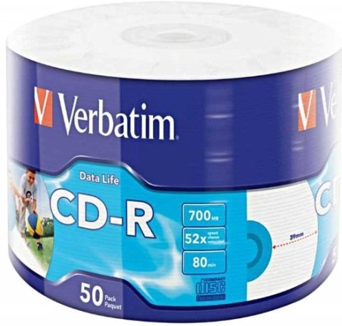 Verbatim 50x CD-R Printable 700 MB 50 szt. Verbatim 50x CD-R Printable 700 MB 50 szt.