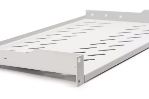 1U fixed shelf for racks from 400 mm depth45x483x250 mm, up to 15 kg, grey (RAL 7035) 1U fixed shelf for racks from 400 mm depth45x483x250 mm, up to 15 kg, grey (RAL 7035)