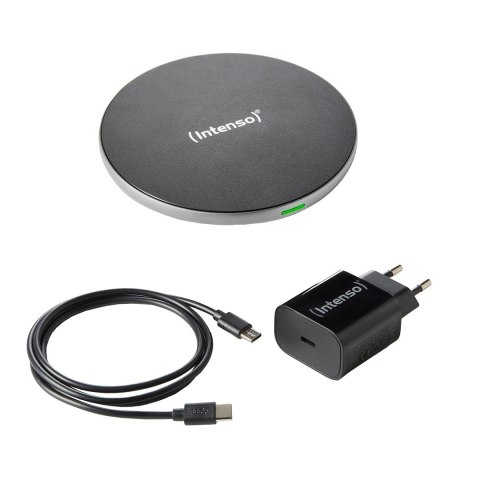Intenso BA2 Smartfon Czarny, Srebrny USB Bezprzewodowe ładowanie Szybkie ładowanie Wewnętrzna