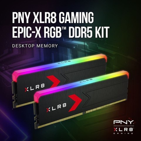 PNY MD32GK2D5600036XRGB moduł pamięci 32 GB 2 x 16 GB DDR5 PNY MD32GK2D5600036XRGB moduł pamięci 32 GB 2 x 16 GB DDR5